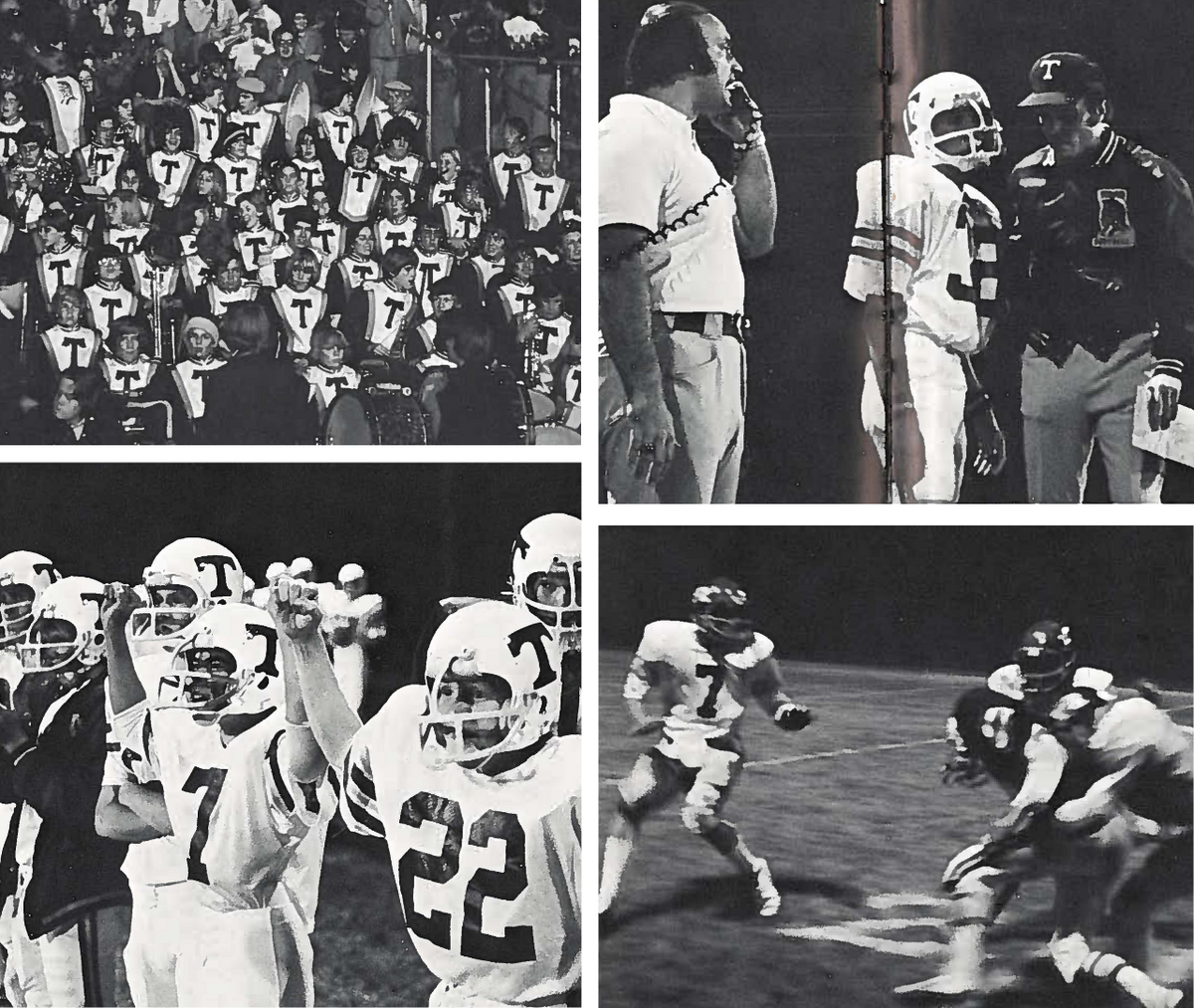 various photos take at the Turpin football game versus Anderson, including sideline images, action shots and an image of the band in the stands
